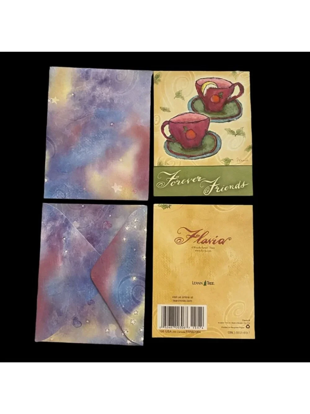Variety FIVE PACK Leanin' Tree Unused VTG Notecards Birthday Friendship Funny